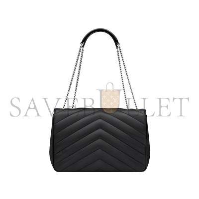 YSL LOULOU LARGE IN MATELASSÉ LAMBSKIN 803541AAE4Y1000 (32*22*10cm)